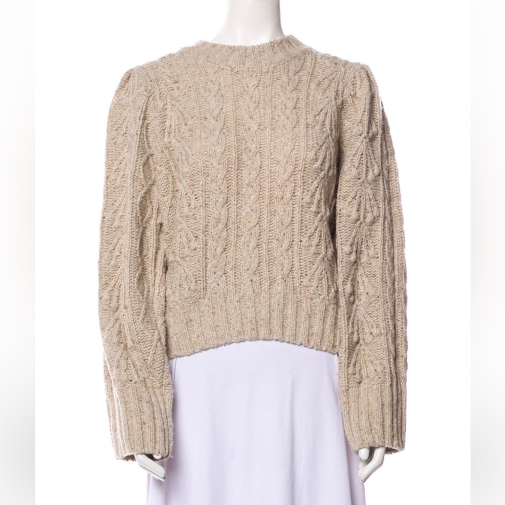 Doen Beige Cable Knit Sweater